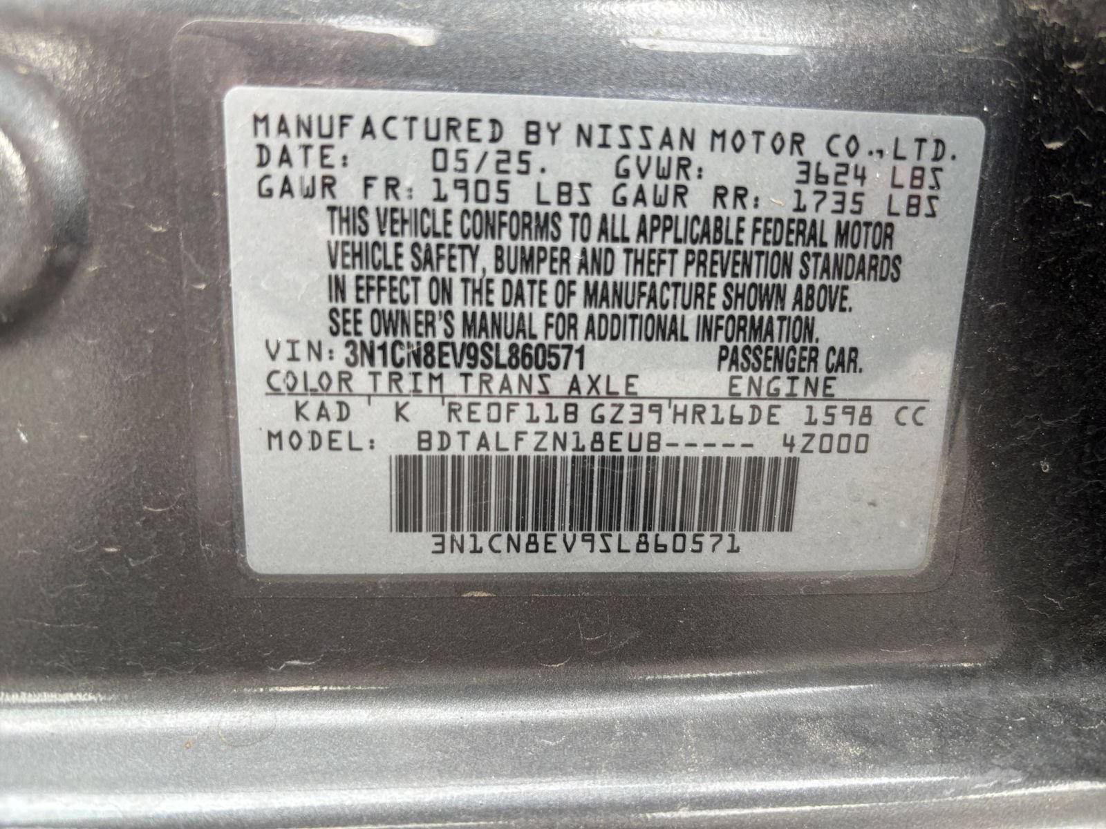 Used 2025 Nissan Versa SV FWD image 26