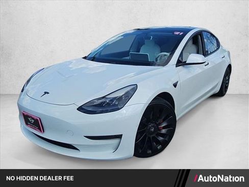 Used 2021 Tesla Model 3 Performance AWD/4WD image 1