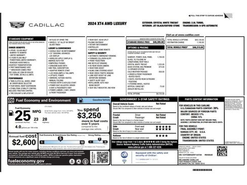 Used 2024 Cadillac XT4 Luxury w/ Cold Weather Package AWD/4WD image 6