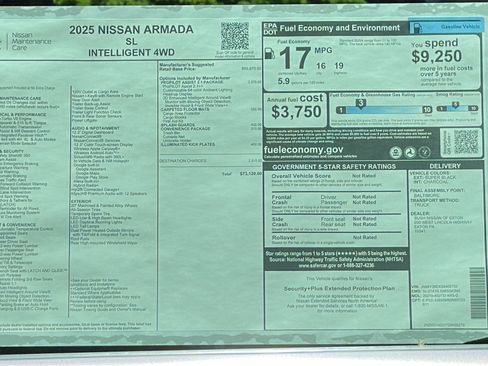 New 2025 Nissan Armada SL w/ Convenience Package image 17