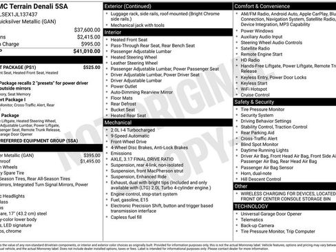 Used 2018 GMC Terrain Denali w/ Comfort Package image 39