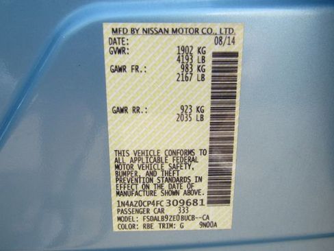 Used 2015 Nissan Leaf S w/ Charge Package image 50