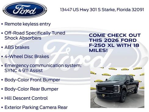 New 2026 Ford F250 XL w/ STX Appearance Package image 30