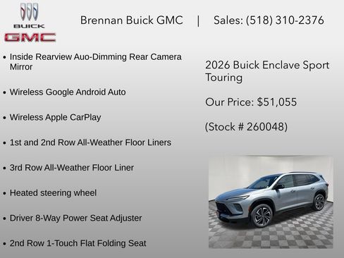 New 2026 Buick Enclave Sport Touring w/ Power Package AWD/4WD image 24