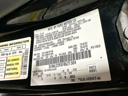 Used 2015 Lincoln MKZ AWD w/ Equipment Group 101A Select image 30