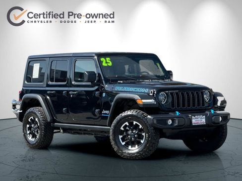 Certified 2025 Jeep Wrangler Unlimited Rubicon 4xe w/ Convenience Group AWD/4WD image 2