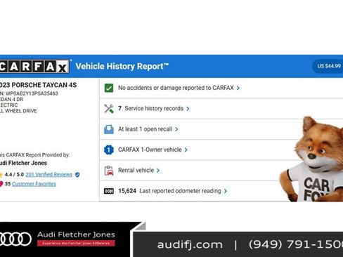 Used 2023 Porsche Taycan 4S w/ Premium Package image 2