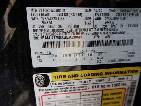 Certified 2025 Ford Expedition Platinum AWD/4WD image 44