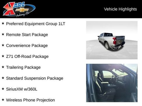 Certified 2023 Chevrolet Silverado 1500 LT w/ Z71 Off-Road Package AWD/4WD image 2