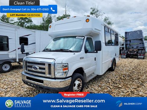 Used 2017 Ford E-450 and Econoline 450 Super Duty w/ Shuttle Bus Prep Package RWD image 3