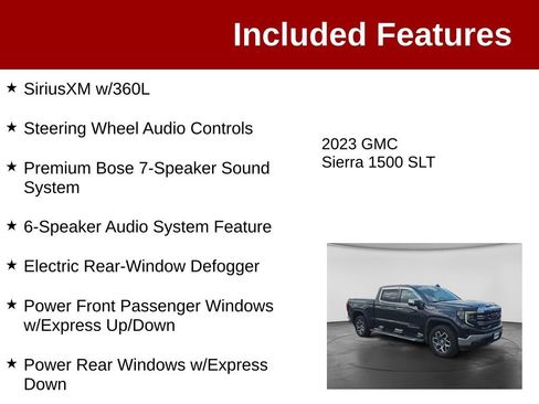 Used 2023 GMC Sierra 1500 SLT w/ SLT Premium Package AWD/4WD image 4