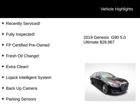 Used 2019 Genesis G90 5.0 Ultimate image 2