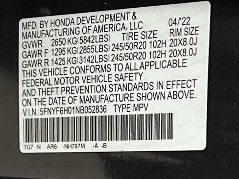 Used 2022 Honda Pilot Elite image 36