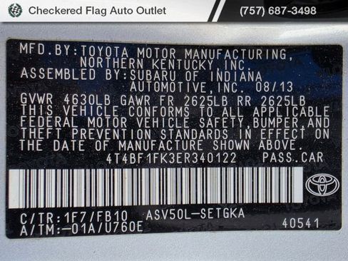 Used 2014 Toyota Camry XLE image 21