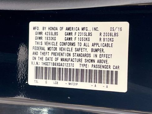 Used 2016 Honda Accord EX-L image 27