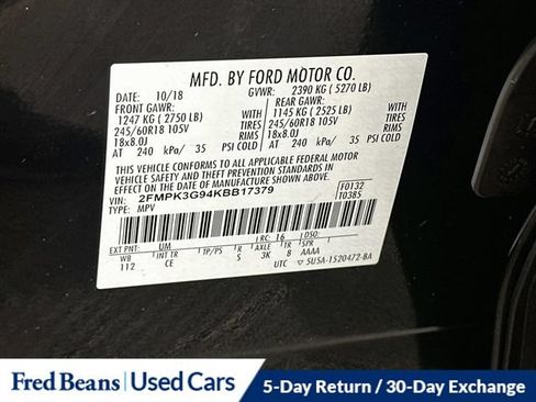 Certified 2019 Ford Edge SE FWD image 35