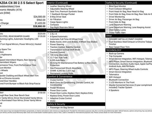 Used 2024 MAZDA CX-30 AWD 2.5 S w/ Select Sport Pkg image 23
