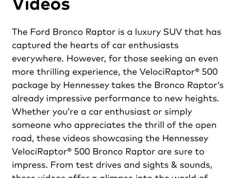 Used 2023 Ford Bronco Raptor AWD/4WD image 18
