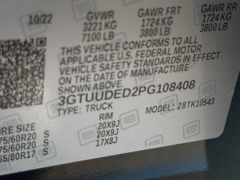 Used 2023 GMC Sierra 1500 SLT w/ SLT Premium Package AWD/4WD image 31