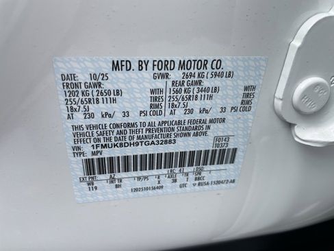 New 2026 Ford Explorer Active image 45