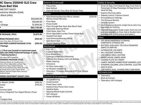 Used 2023 GMC Sierra 2500 SLE w/ SLE Value Package; image 4