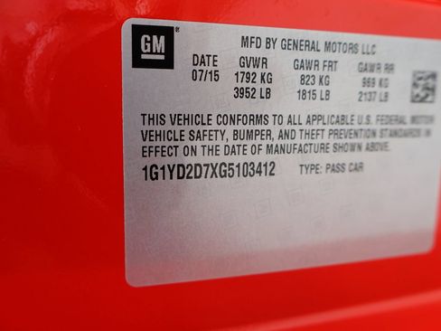 Used 2016 Chevrolet Corvette Stingray Coupe w/ 2LT Preferred Equipment Group RWD image 43