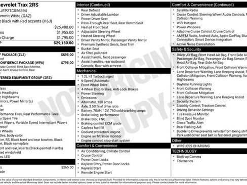 New 2026 Chevrolet Trax RS w/ Sunroof Package image 2