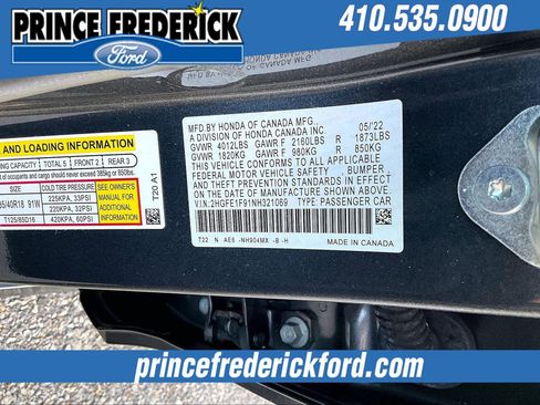 Used 2022 Honda Civic Touring image 32