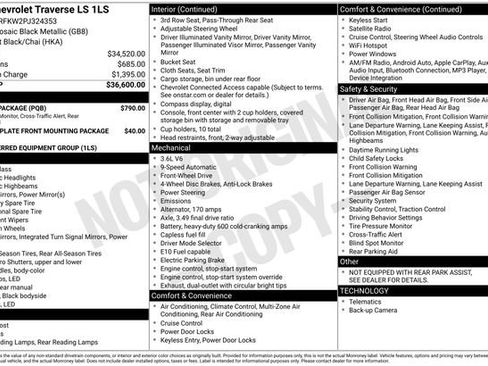 Used 2023 Chevrolet Traverse LS w/ Safety Package image 12