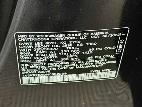 Used 2022 Volkswagen Atlas SE image 12