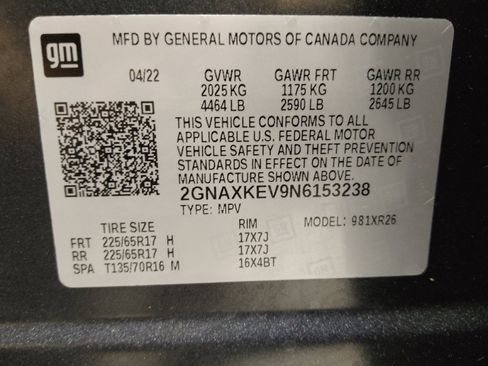 Used 2022 Chevrolet Equinox LT FWD image 33