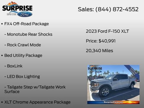 Used 2023 Ford F150 XLT w/ Equipment Group 302A High AWD/4WD image 26
