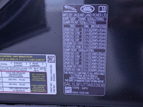 New 2026 Land Rover Range Rover Sport Dynamic SE AWD/4WD image 35