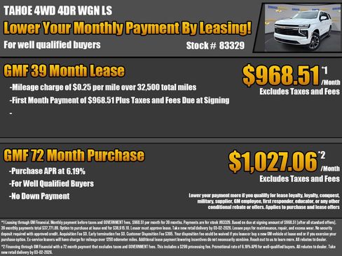 New 2026 Chevrolet Tahoe LS image 2