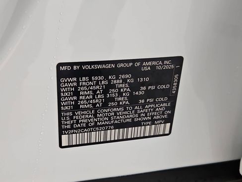 New 2026 Volkswagen Atlas SEL Premium R-Line AWD/4WD image 39