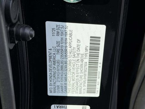 Certified 2026 Honda Odyssey Elite image 20