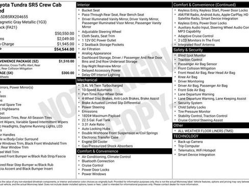 Used 2024 Toyota Tundra SR5 w/ SR5 Convenience Package AWD/4WD image 15