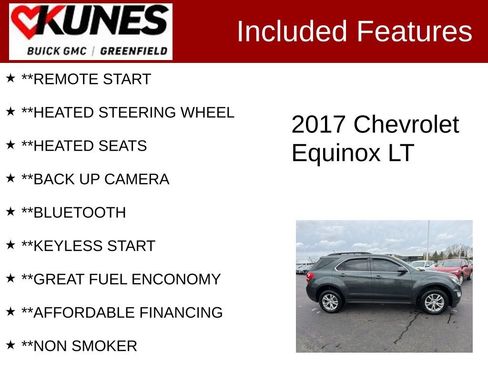 Used 2017 Chevrolet Equinox LT w/ Convenience Package FWD image 2