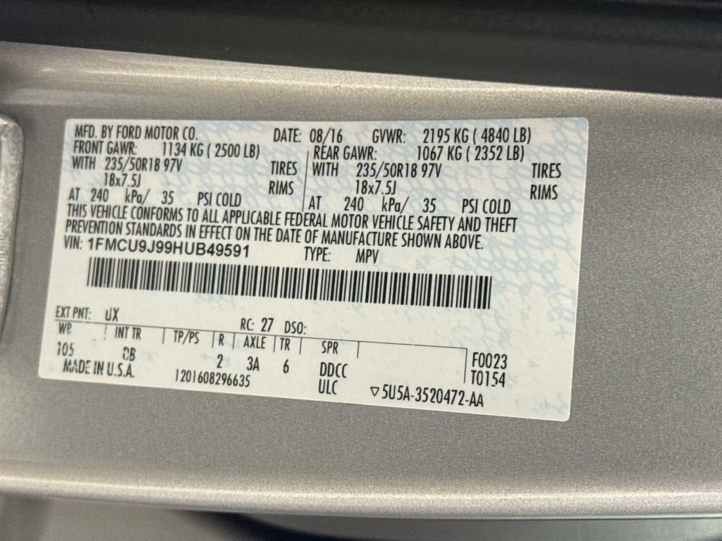 Used 2017 Ford Escape Titanium AWD/4WD image 35