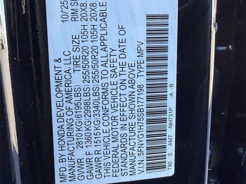 New 2025 Honda Pilot Touring image 46