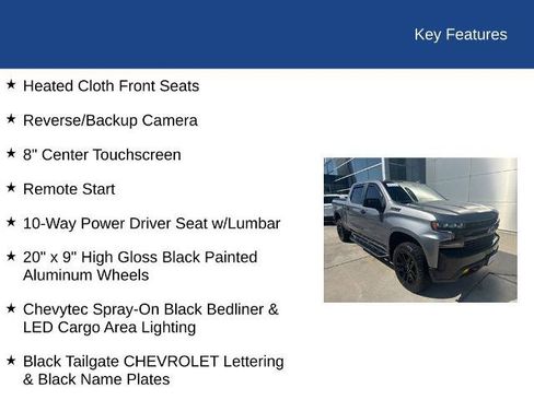 Used 2021 Chevrolet Silverado 1500 LT Trail Boss w/ Bed Protection Package AWD/4WD image 35