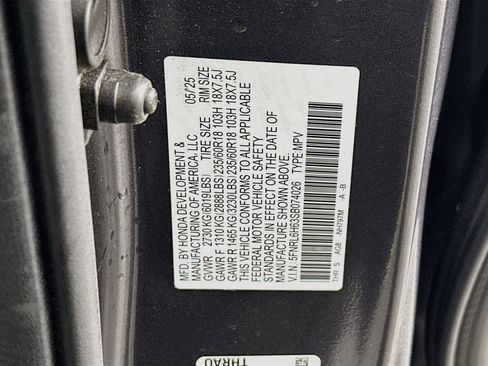 Used 2025 Honda Odyssey EX-L image 12