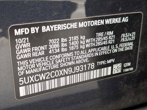 Used 2022 BMW X7 xDrive40i w/ M Sport Package AWD/4WD image 16