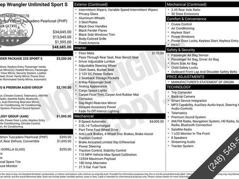 Used 2022 Jeep Wrangler Unlimited Sport image 3