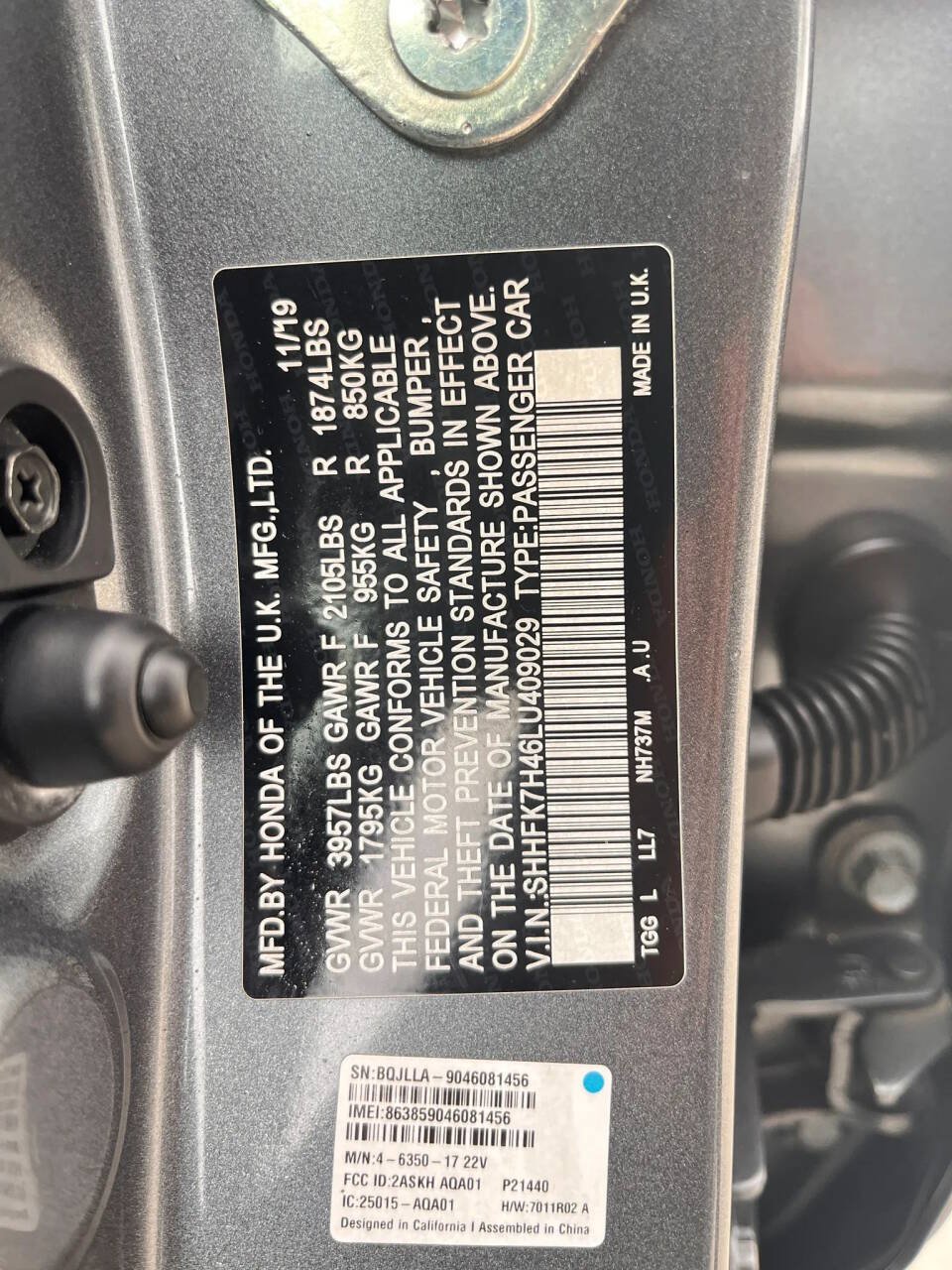 Used 2020 Honda Civic Sport image 30