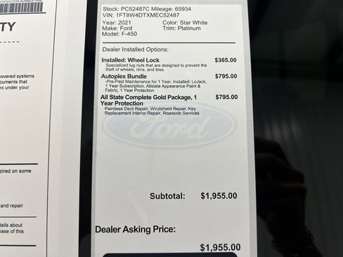 Used 2021 Ford F450 Platinum w/ FX4 Off-Road Package image 35