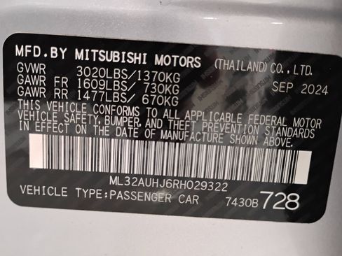 Used 2024 Mitsubishi Mirage ES image 52