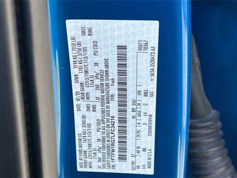 Used 2020 Ford F150 Raptor w/ Equipment Group 802A Luxury image 37