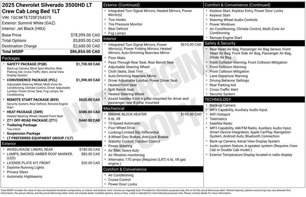 Used 2025 Chevrolet Silverado 3500 LT w/ Safety Package AWD/4WD image 2