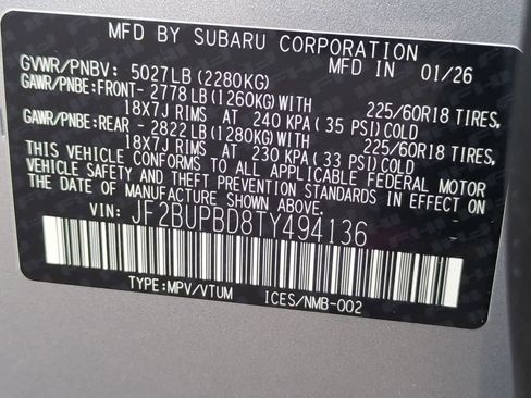 New 2026 Subaru Outback Premium image 35